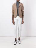 single breasted fitted jacket