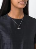 saturn pendant short necklace