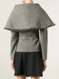 oversize collar tweed jacket