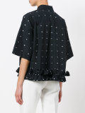 cropped ruffle shirt