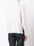 turtleneck ribbed detailing jumper