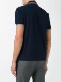 striped collar polo shirt