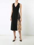 flared pleated accent dress