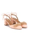 crystal embellished pumps