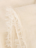 frayed trim scarf