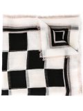 chequerboard print scarf 
