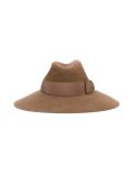 wide brim strapped hat