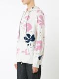 Moon Flower zipped hoodie
