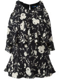 printed ruffle top