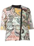 three-quarters sleeve padded jacket