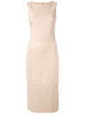 fitted leather dress