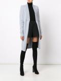 long open design cardi-coat
