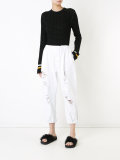 distressed trousers