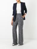 high-rise striped trousers