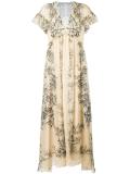 flared V-neck dress
