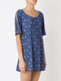 round neck printed dress