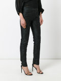 tapered jacquard trousers