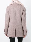 grommet embellished peacoat