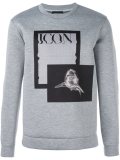 'Icon'印花套头衫