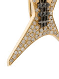 diamond guitar earring