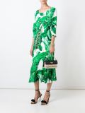 芭蕉叶印花连衣裙