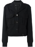 peaked lapel oversized jacket