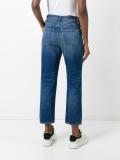 straight cropped jeans