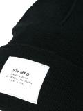 logo patch beanie hat