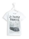 ‘St.Tropez Pirates’印花T恤