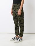 camouflage print trousers 