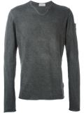 bordered neck jumper