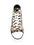 animal print hi-top sneakers