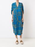 printed wide mid-length dress