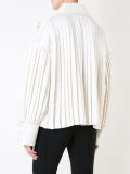 pleated trim jacket 