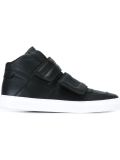 strap hi-top sneakers
