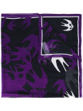 Swallow print scarf