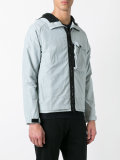 contrast hooded jacket  