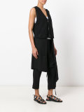 asymmetric layered waistcoat