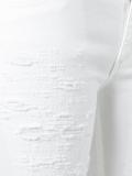 distressed slim-fit trousers