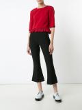 ruffled hem blouse