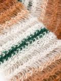 striped knit scarf