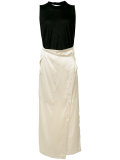wrapped skirt tank dress