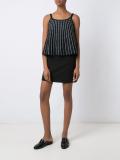 striped knit blouse