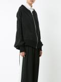 zipped oversized jacket 