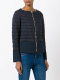 zipped padded jacket