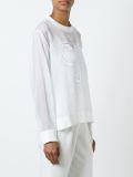 long sleeve sheer top
