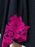 lace detail seersucker skirt