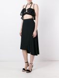 ruffled cropped top