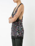 sequinned tank top