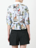 animals print blouse 